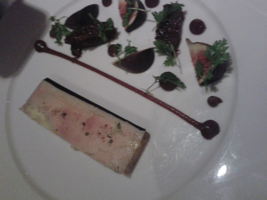 Entrée choisie par mon amie : foie gras aux figues