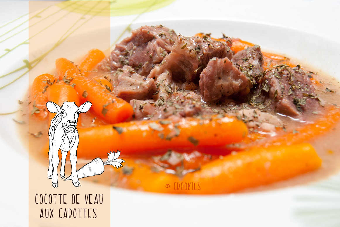 Cocotte de veau aux carottes, d'après une recette Picard - © Crookies