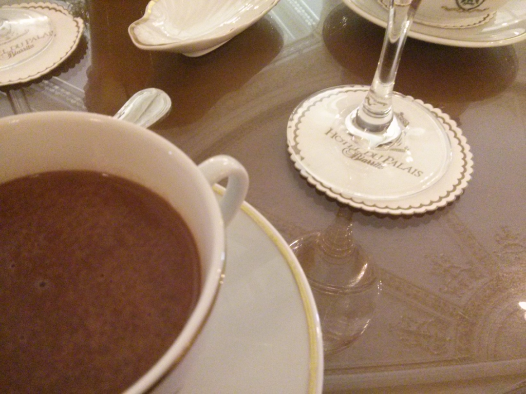 Le chocolat chaud de l'otel du palais
