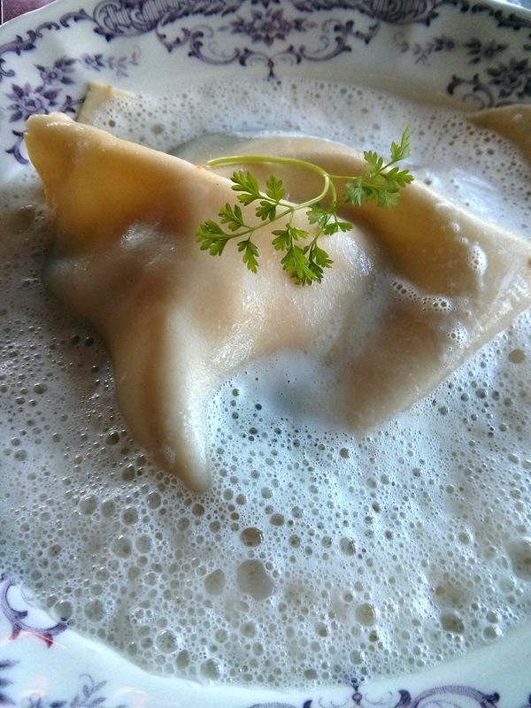 Les ravioles d'épinard de la Table du Lavoir aux Sources de Caudalie - Photo © Crookies
