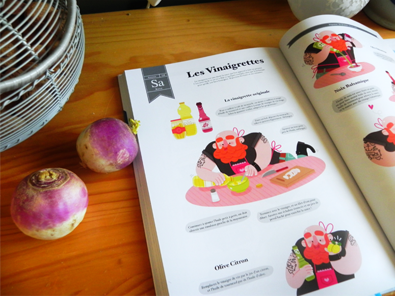 Maëlle Cheval pour CFSL - Ma cuisine illustrée, printemps - http://knackis.blogspot.fr