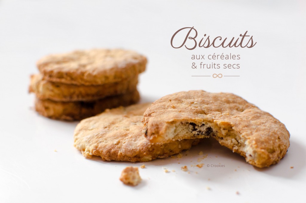 Biscuits aux céréales et aux fruits secs - © Crookies