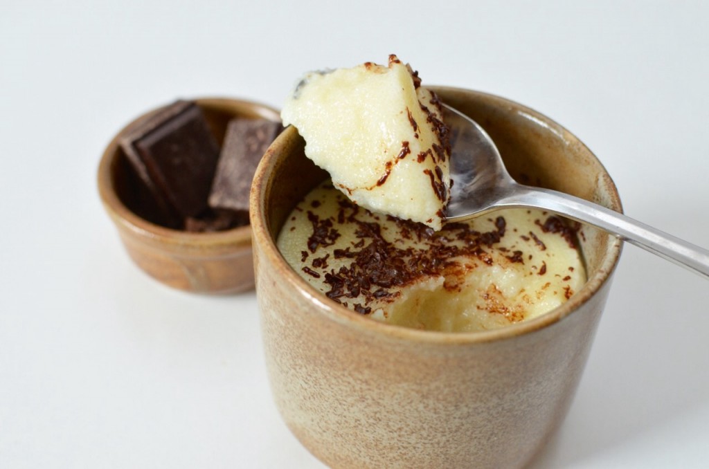 zoom sur la Texture de la crème dessert à la semoule - © Crookies