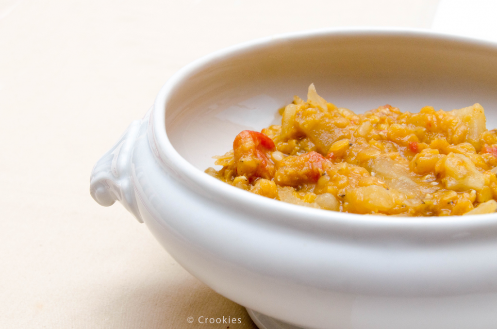 Curry de fenouil, lentilles corail et tomates - Photo © Crookies